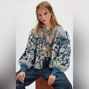 NWT Emma Cardi in Denim Combo